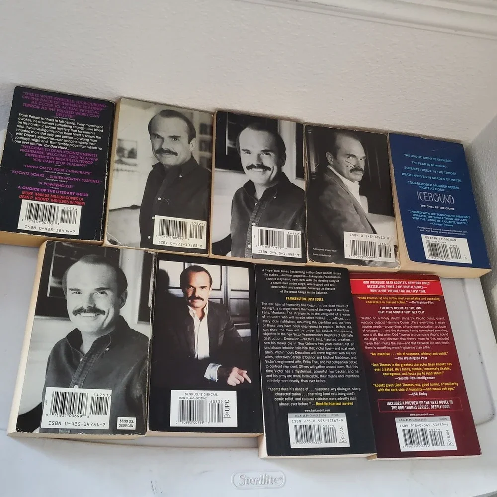 Dean Koontz Book Lot 17 Paperback Novel Watchers Lightning Frankenstein Thriller
